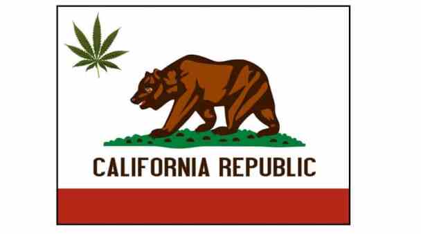 Cannabis California flag