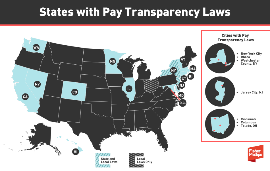 Pay transparency map
