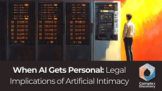 When AI Gets Personal: Legal Implications of Artificial Intimacy - ComplexDiscovery