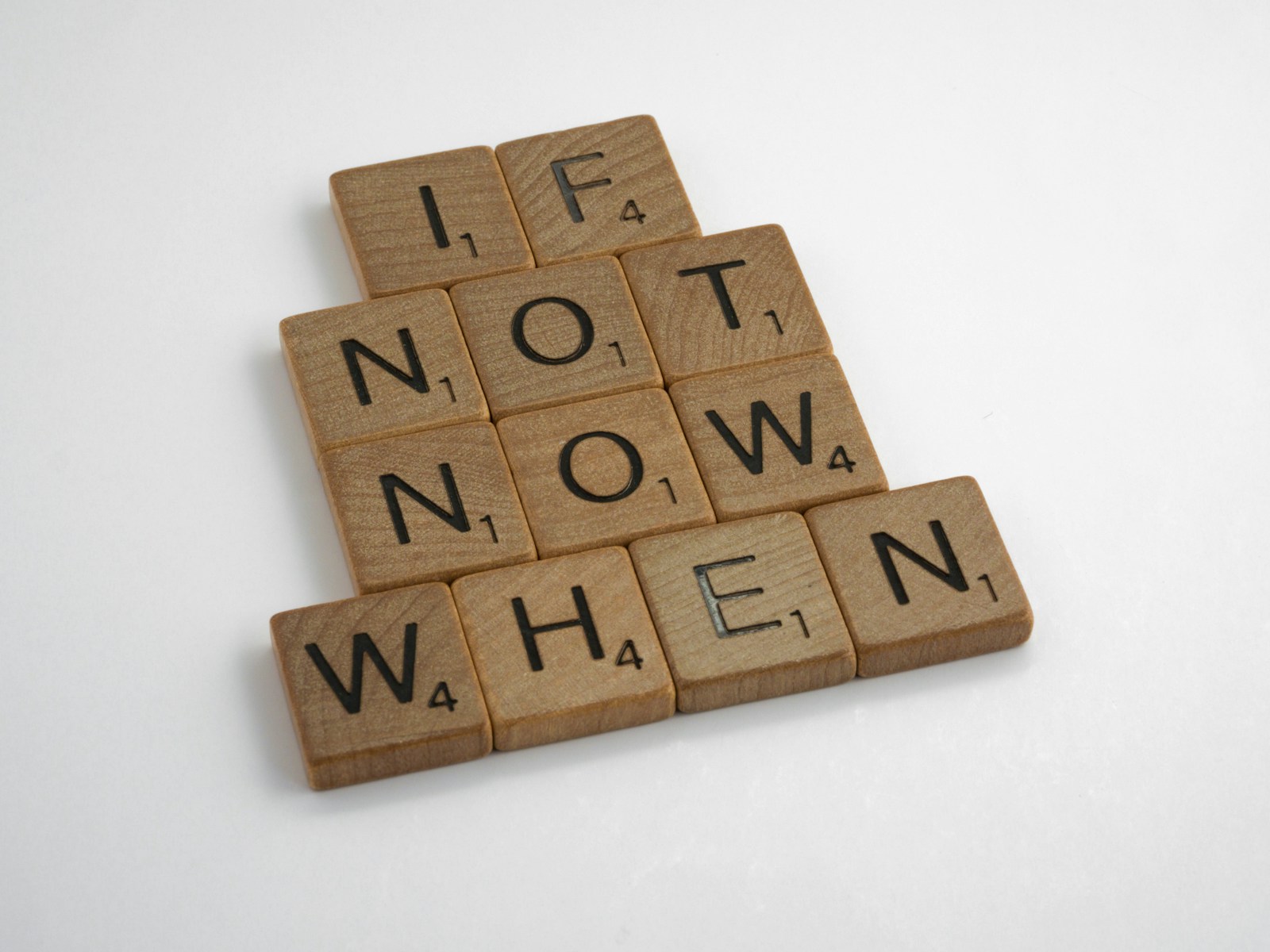 scrabble, scrabble pieces, lettering, letters, wood, scrabble tiles, white background, words, quote, letters, type, typography, design, layout, you said tomorrow yesterday, just do it, carpe diem, yolo, procrastination, live life, discipline, exercise, don't put it off, inertia, if not now when, don't delay, work hard, stop putting things off,