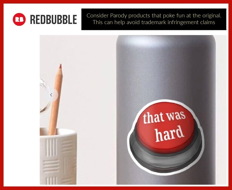selling parody products trademark law
