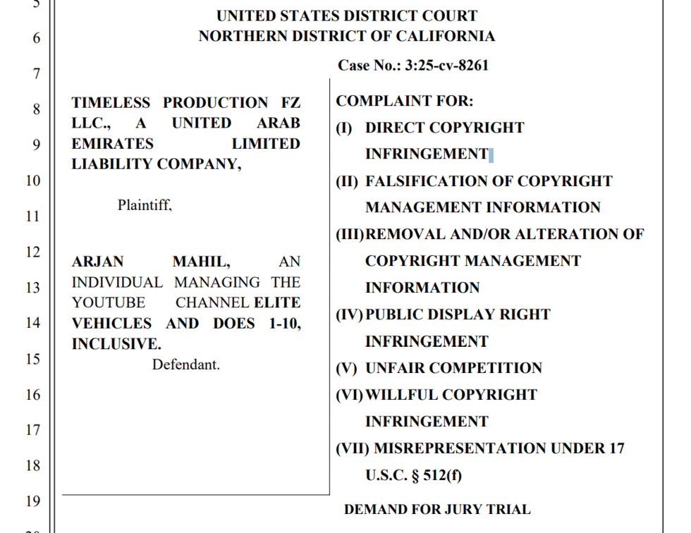 YouTube California Lawsuit Defense Firm
