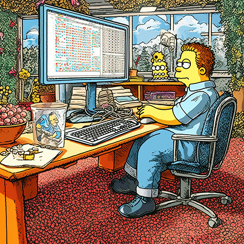 Simpsons meme, ccmputer guy