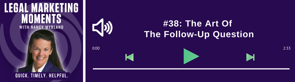 The Art Of The Follow-Up Question