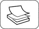 Icon with a broken line border