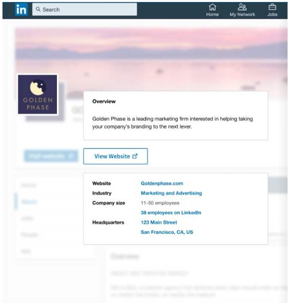 LinkedIn Company Page