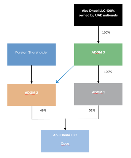 ADGM Trust Structure Example Diagram