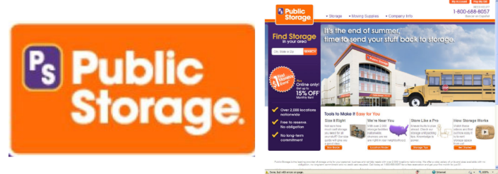 Public Storage Orange Sign Public Storage Orange Sign