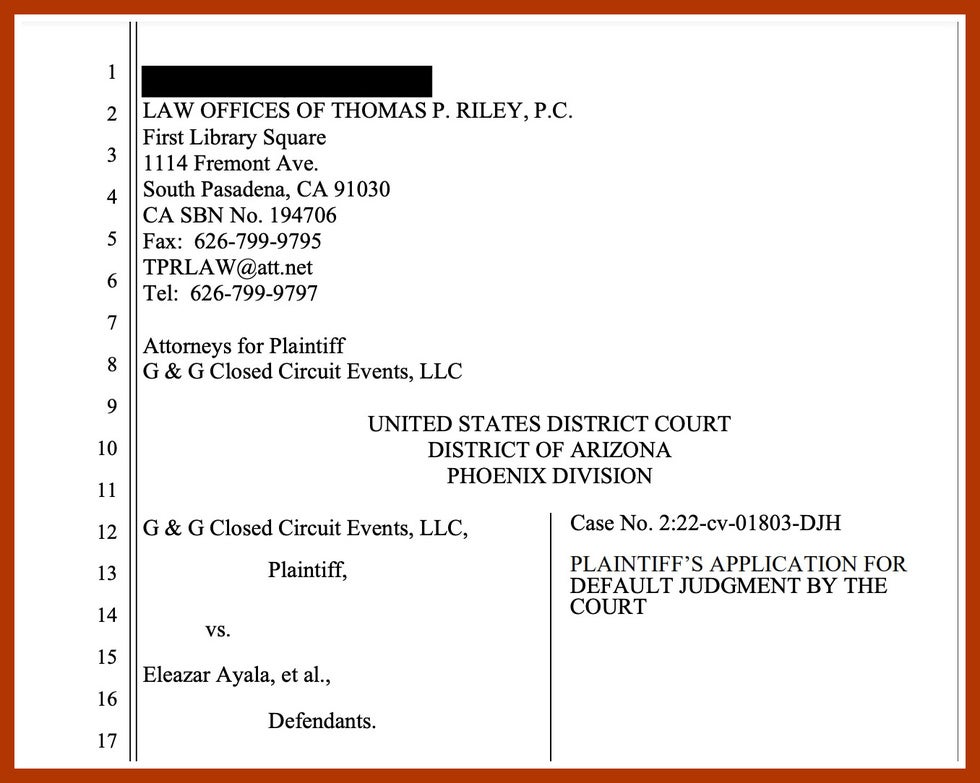 G&G Closed Circuit Sample Complaint
