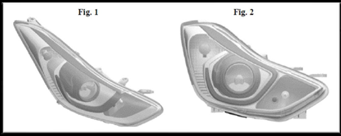 Examples of Hyundai’s asserted design patents in the investigation