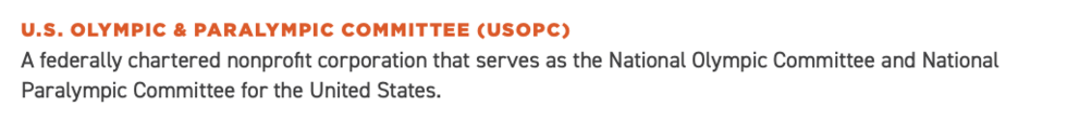 USOPC definition