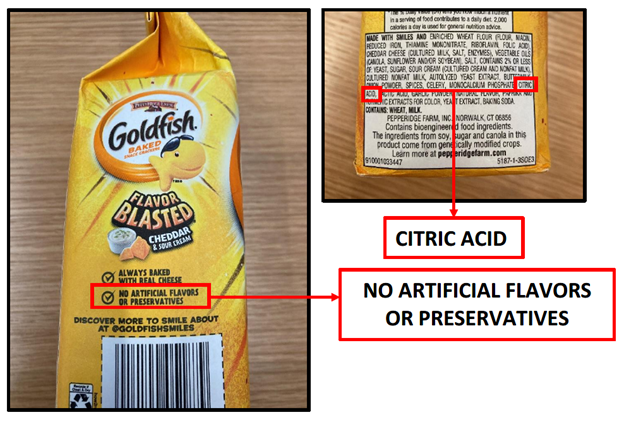 Goldfish Crackers Package