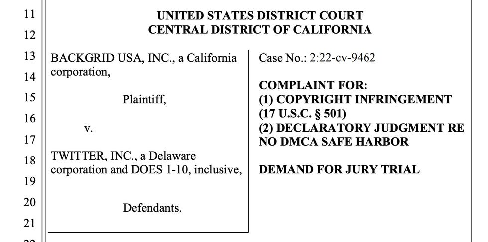 Backgrid USA lawsuits