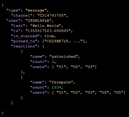 JSON-reaction