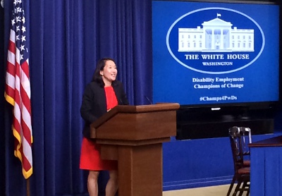 EEOC Chair Yang speaks at the White House Champions of Change event on 10/14/2014 EEOC Chair Yang speaks at the White House Champions of Change event on 10/14/2014