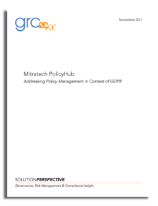 Mitratech PolicyHub: Addressing Policy Management in the Context of GDPR