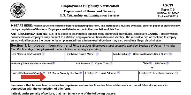 i-9 security number social form Employers Fillable Review Forms 9 I USCIS Should Completed